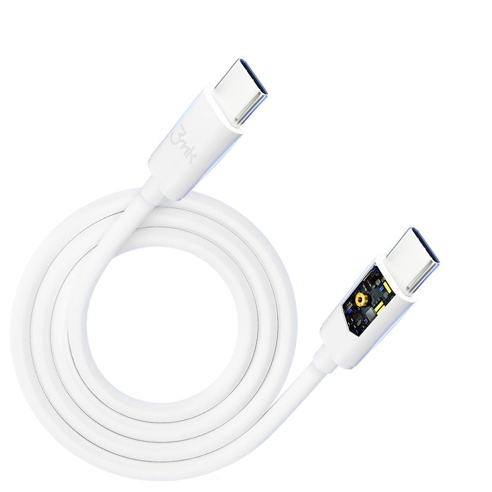 USB-C kabel za prijenos podataka i punjenje - USB-C 3MK Hyper, 100W, 2m, Bijeli