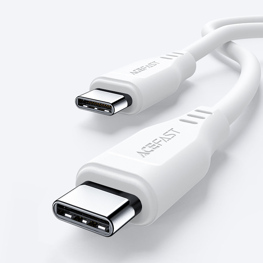 Kabel za podatke i punjenje USB-C - USB-C Acefast C3-03, 60W, 1.2m, Bijeli