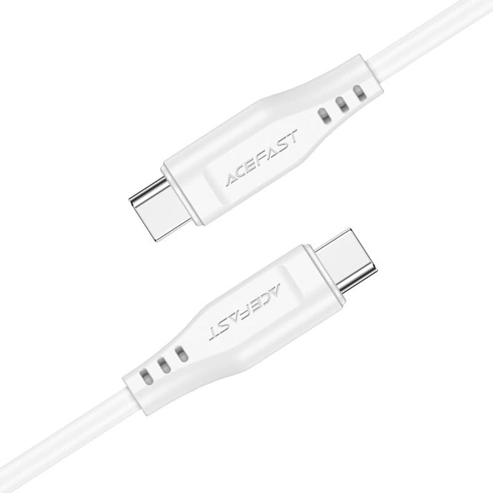 Kabel za podatke i punjenje USB-C - USB-C Acefast C3-03, 60W, 1.2m, Bijeli