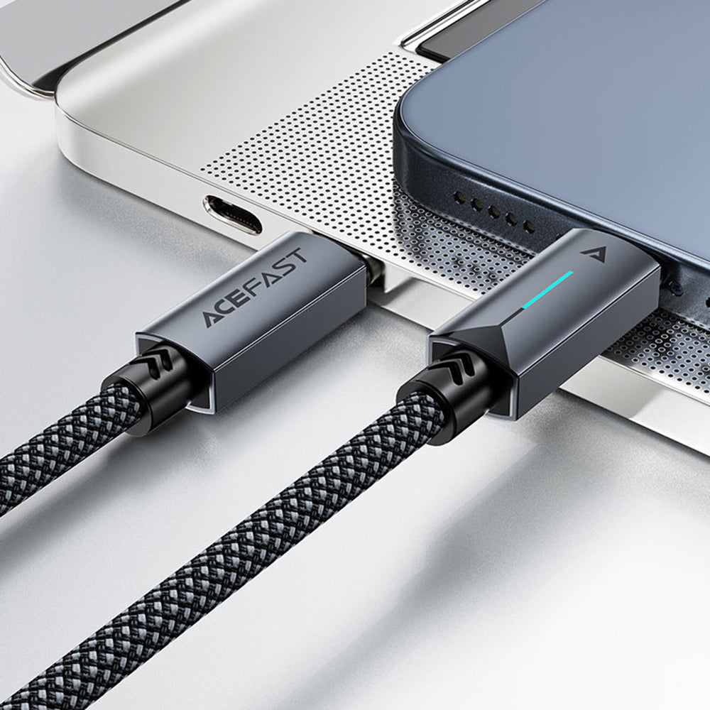 Kabel za podatke i punjenje USB-C - USB-C Acefast C19-03, 60W, 1.2m, Crni