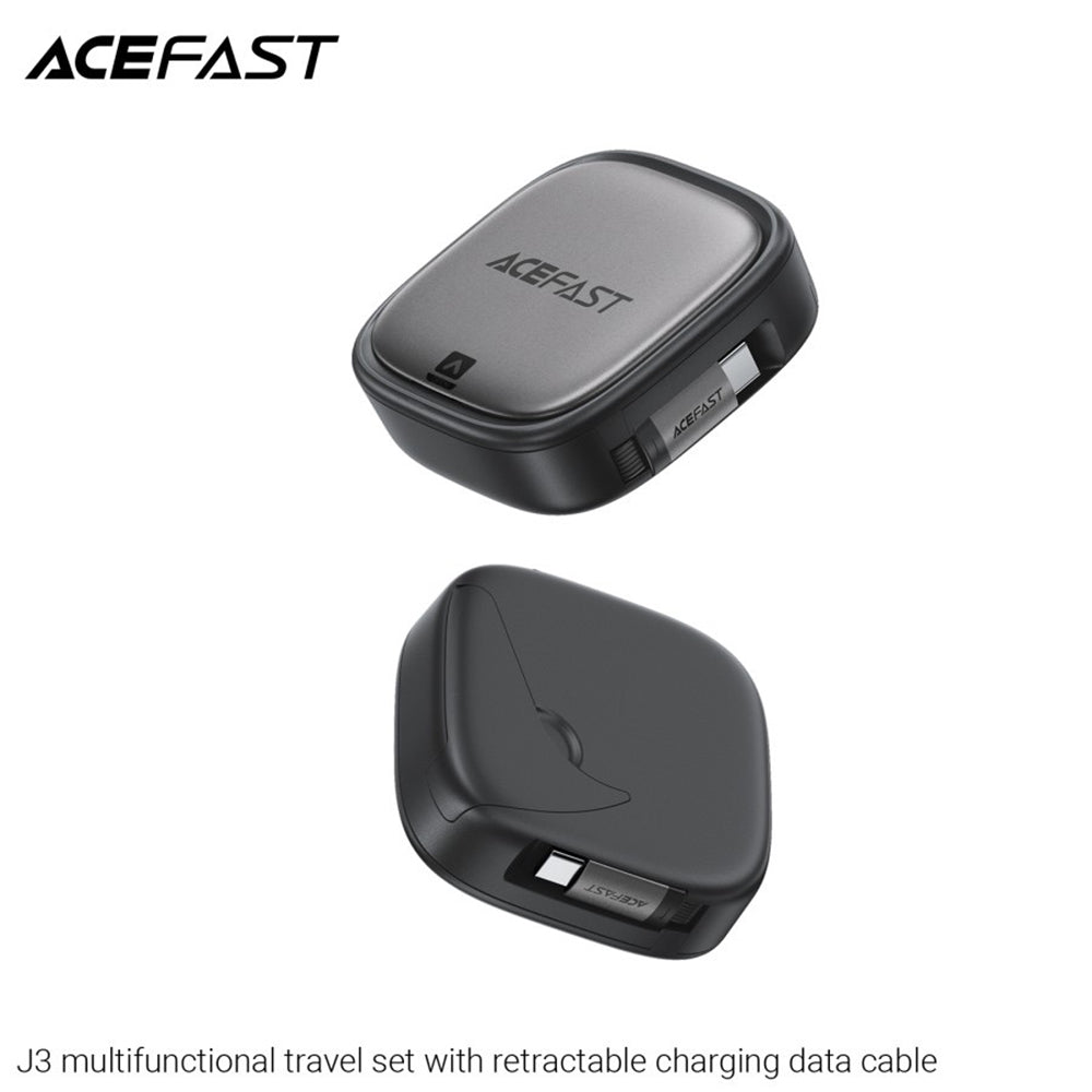 Kabel za podatke i punjenje USB-C - USB-C Acefast Travel J3, 60W, 0.95m, Crni