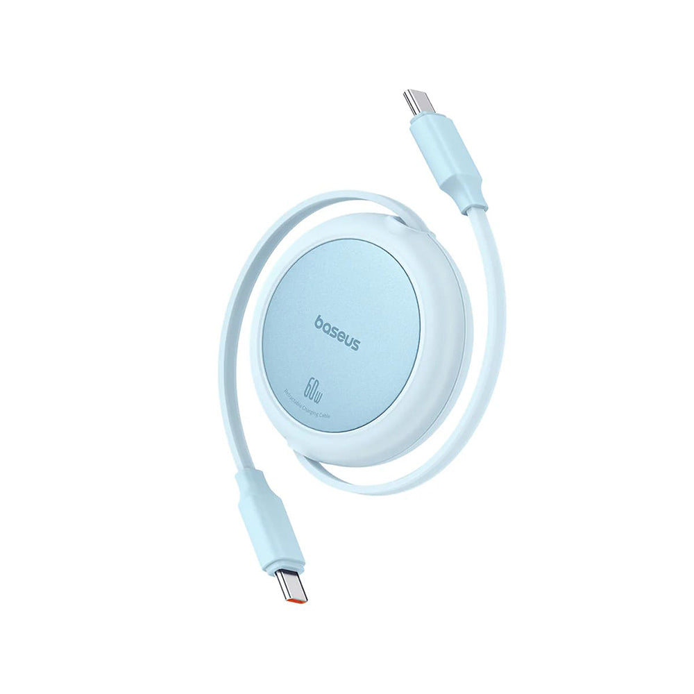 Kabel za podatke i punjenje USB-C - USB-C Baseus Free2Pull Mini Retractable, 60W, 1m, Plava P10364500311-01