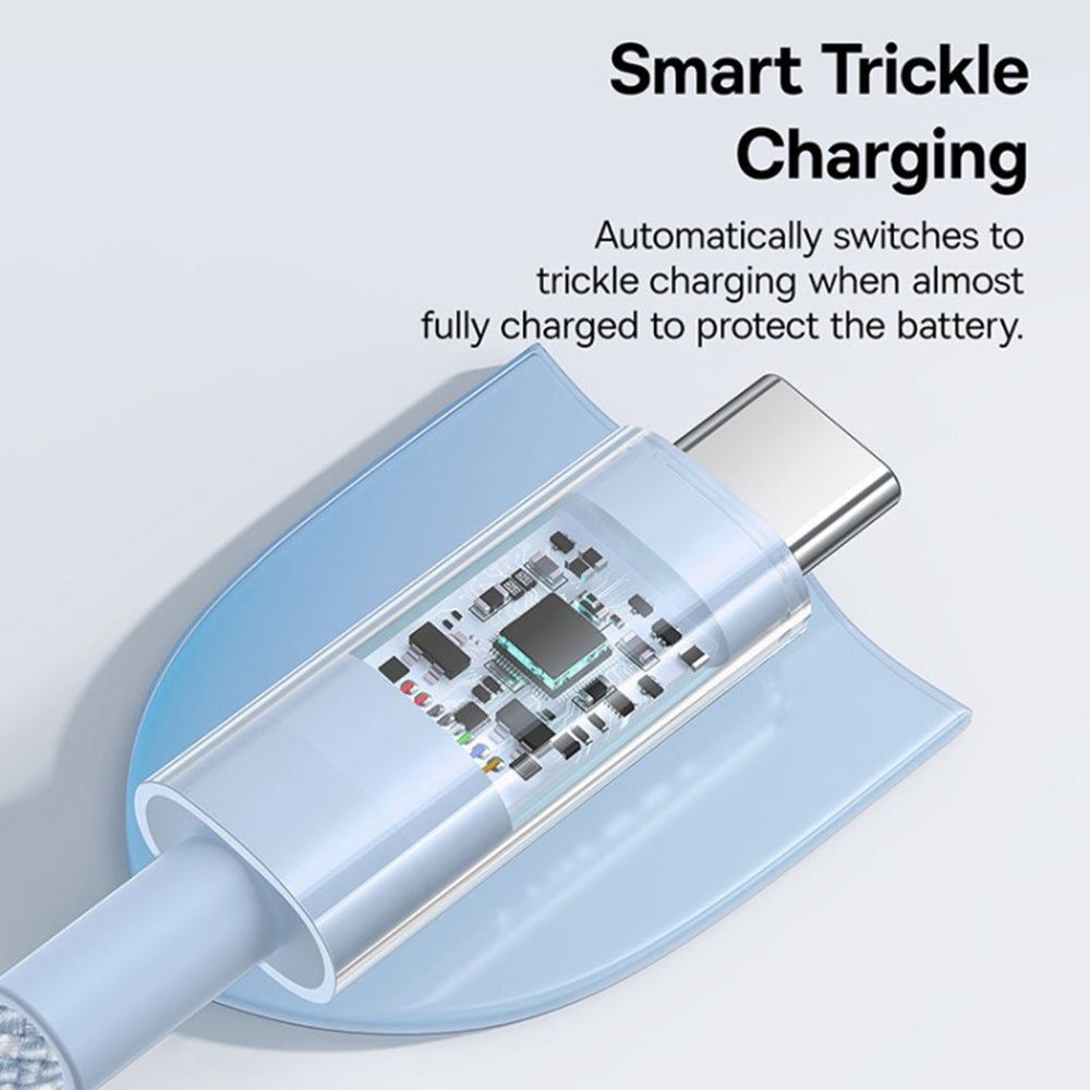 Kabel za podatke i punjenje USB-C - USB-C Baseus Gem, 100W, 1m, Plava P10373000311-00