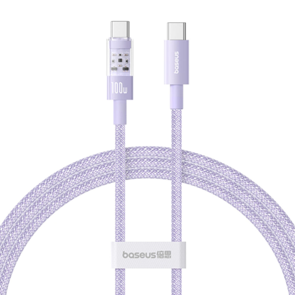Kabel za podatke i punjenje USB-C - USB-C Baseus Gem, 100W, 1m, Ljubičasta P10373000511-00