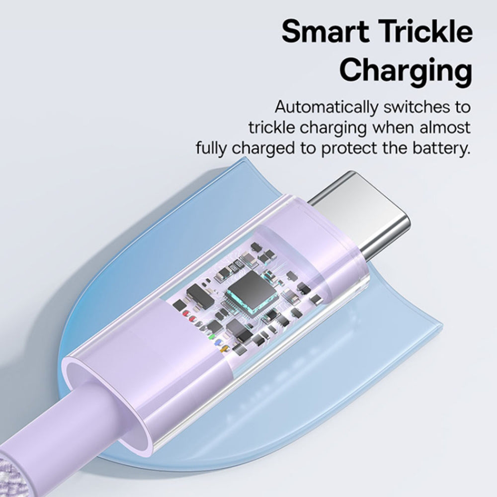 Kabel za podatke i punjenje USB-C - USB-C Baseus Gem, 100W, 1m, Ljubičasta P10373000511-00