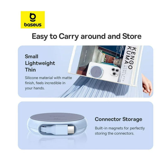 Kabel za podatke i punjenje USB-C - USB-C Baseus Pathfinder Retractable, 100W, 1m, Plava P10368400311-00