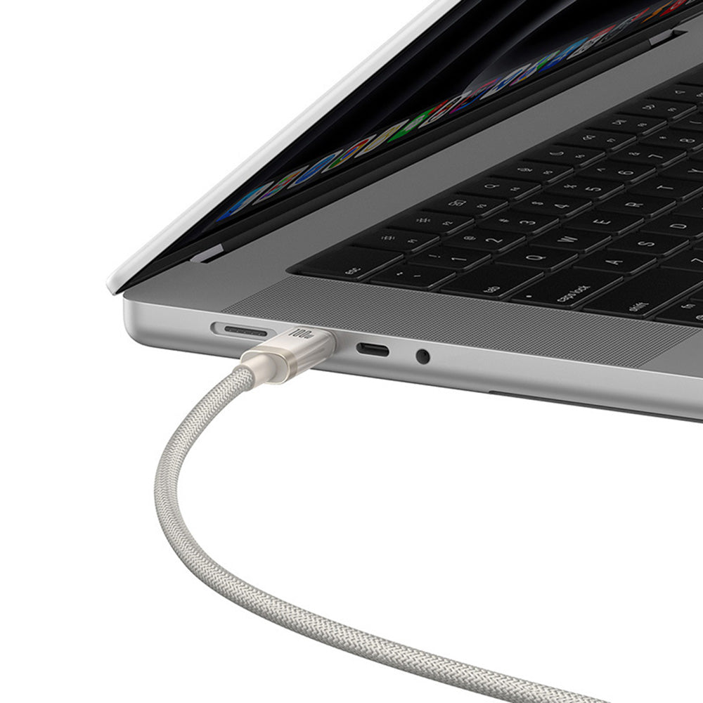 Kabel za podatke i punjenje USB-C - USB-C Baseus Titanium, 100W, 2m, Srebrni P10378100G21-01