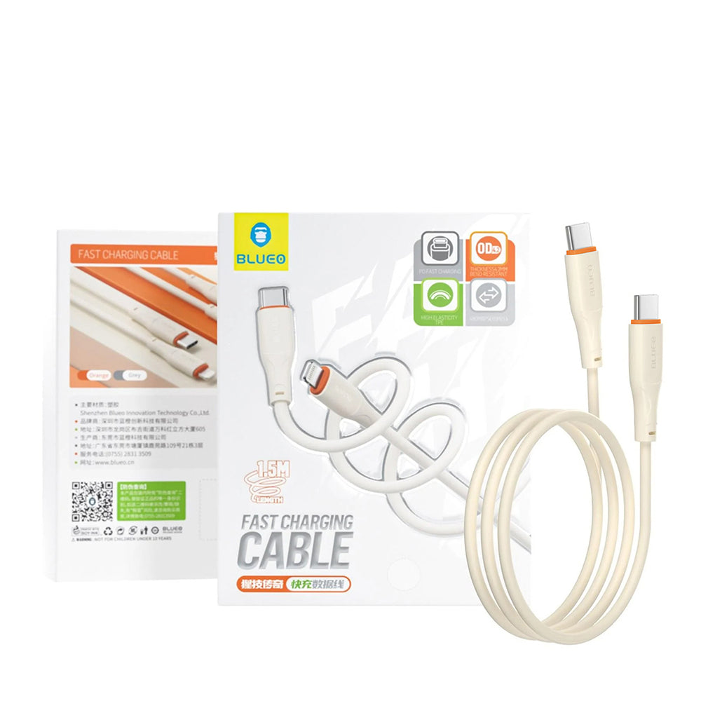 Kabel za podatke i punjenje USB-C - USB-C Blueo Ape Legend, 100W, 1.5m, Narančasta