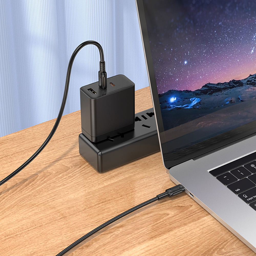 Kabel za podatke i punjenje USB-C - USB-C Borofone BX111 Feliz, 60W, 1m, Crni