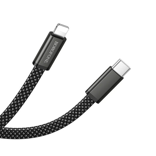 USB-C - USB-C kabel za prijenos podataka i punjenje Borofone BX124 Peace, 30W, 1m, Crna