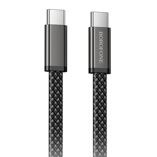 USB-C - USB-C kabel za prijenos podataka i punjenje Borofone BX124 Peace, 60W, 1m, Crna