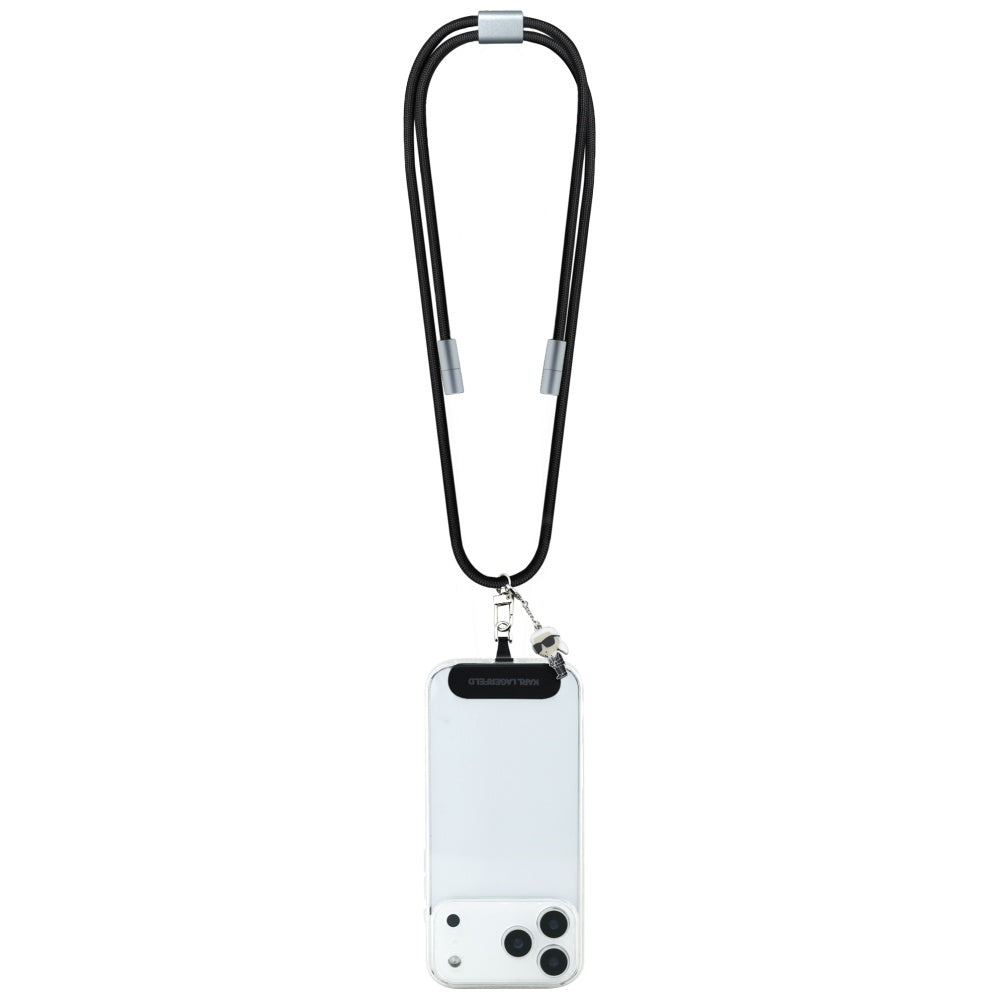 Kabel za prijenos podataka i punjenje USB-C - USB-C Karl Lagerfeld Ikonik Charm, 100W, 1.5m, Crni