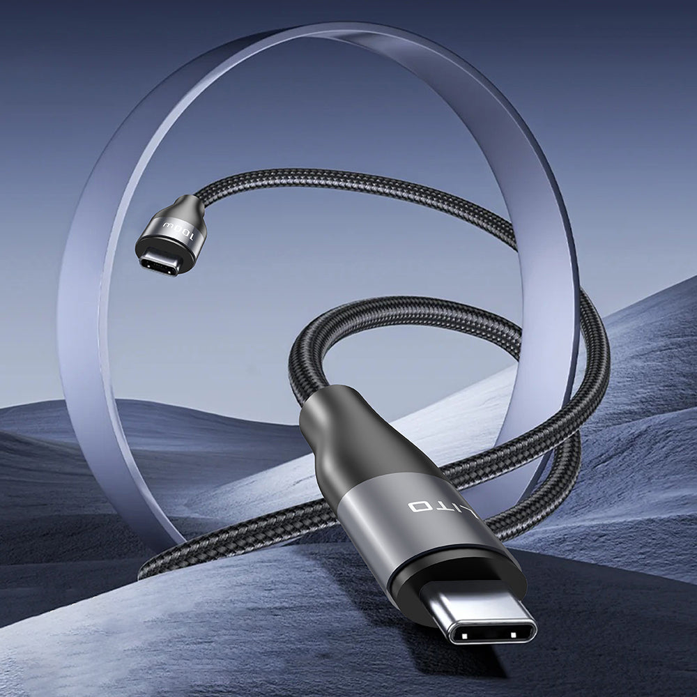 Kabel za podatke i punjenje USB-C - USB-C Lito LD25CC, 100W, 2m, Sivi