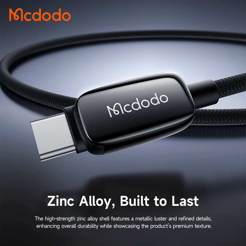 Kabel za prijenos podataka i punjenje USB-C - USB-C McDodo CA-0100, 100W, 1.2m, Crni