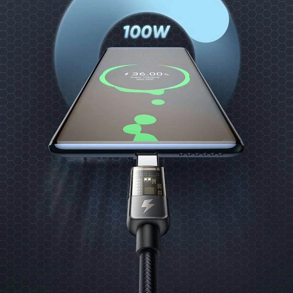 Kabel za podatke i punjenje USB-C - USB-C McDodo CA-2840 Auto Power Off, 100W, 1.2m, Crni