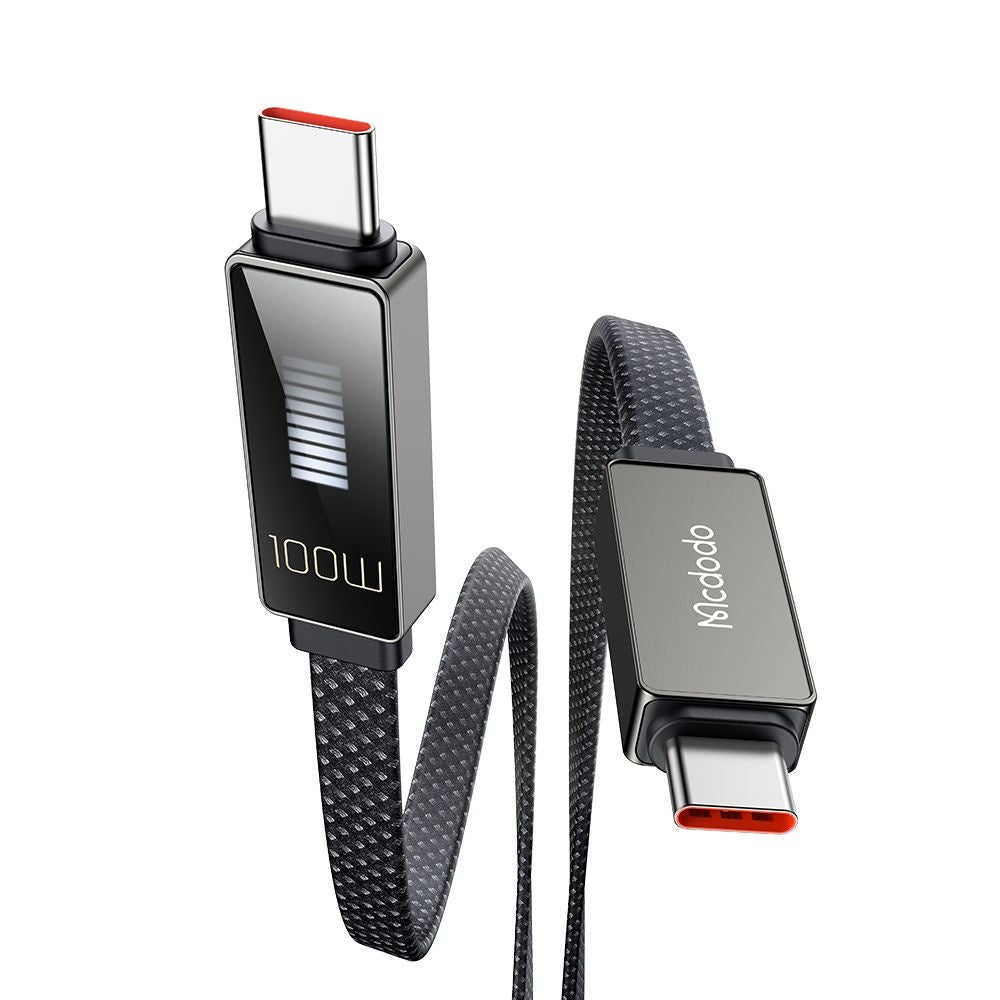 Kabel za podatke i punjenje USB-C - USB-C McDodo CA-4470 Rythm Display, 100W, 1.2m, Crni