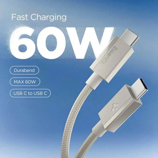 USB-C - USB-C kabel za prijenos podataka i punjenje Spigen EB6015CC, 60W, 1.5m, Titan Siva ACA10419