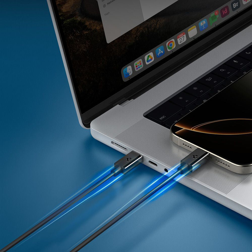Kabel za podatke i punjenje USB-C - USB-C Spigen Essential, 60W, 1m, Crni ACA08718