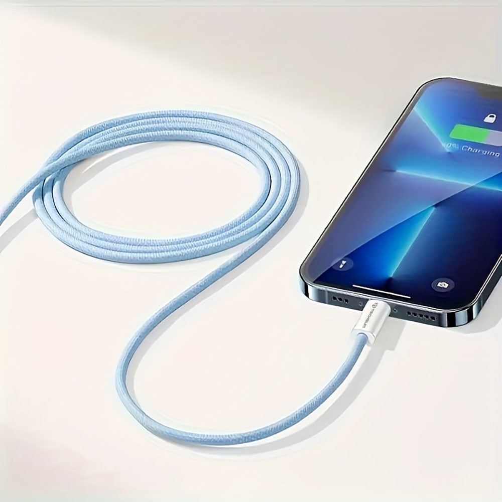 Kabel za podatke i punjenje USB-C - USB-C Techsuit PCB114D, 60W, 1m, Plavi