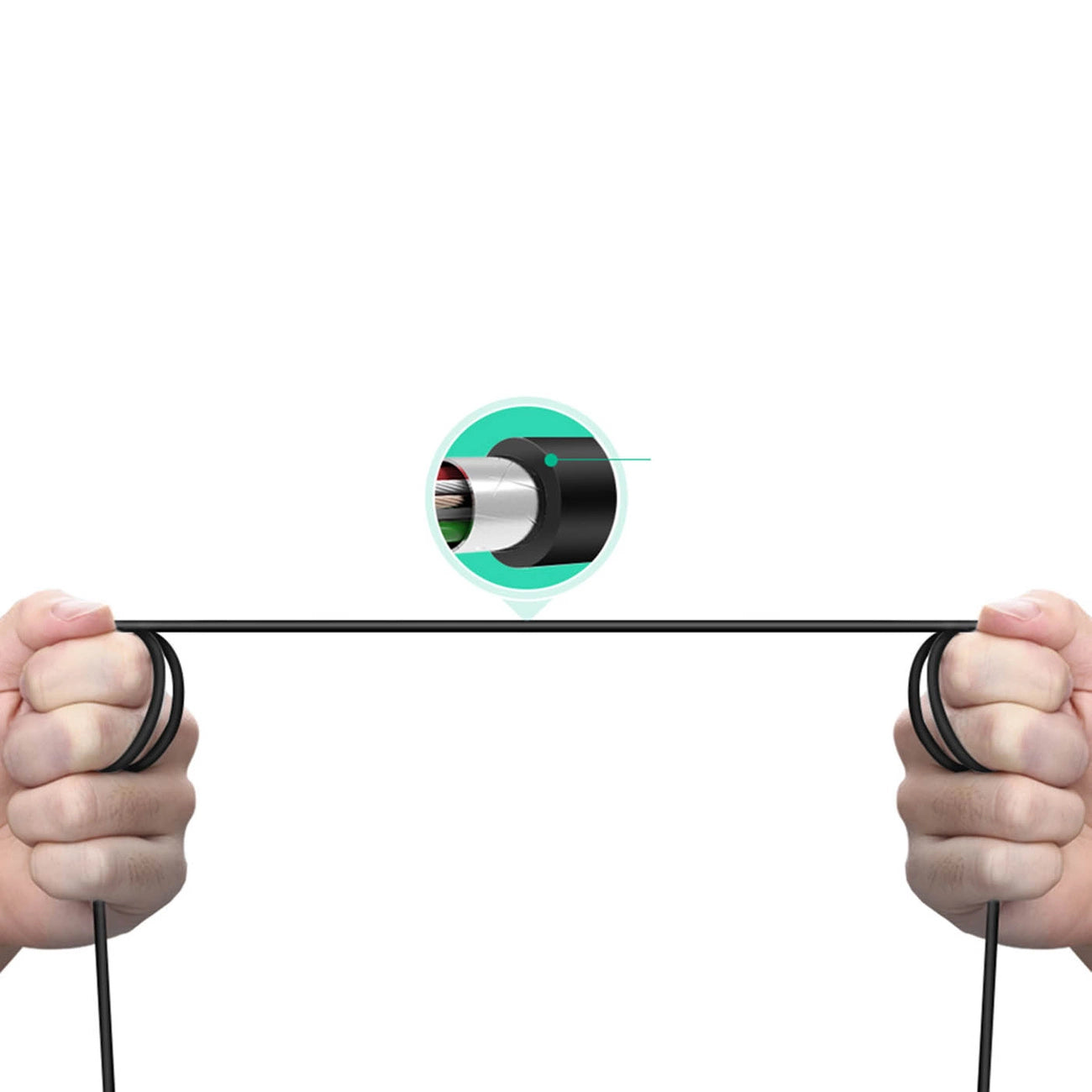 Kabel za pisač UGREEN US241, USB-C - USB-B, 2m, Crni