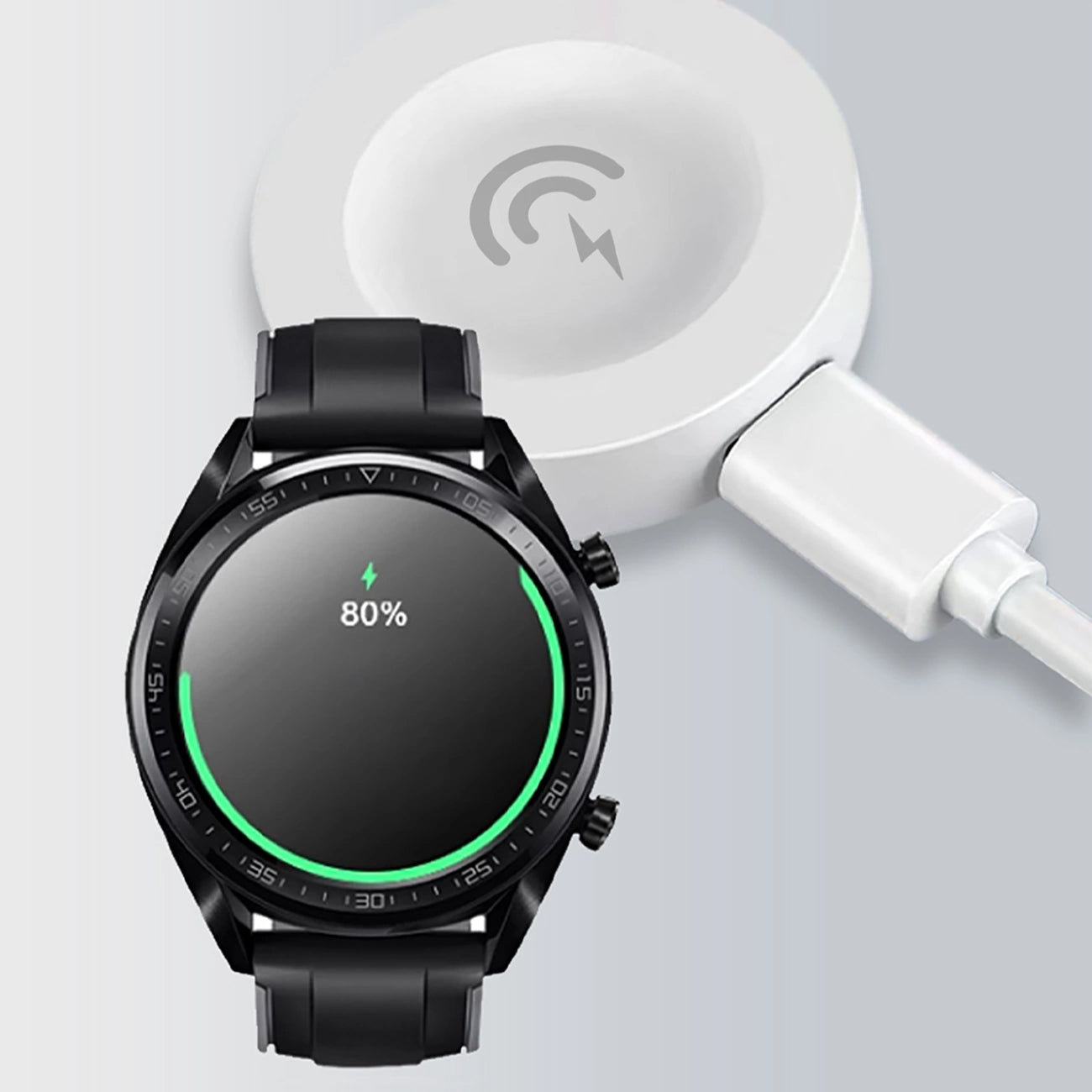 Bežični punjač Dudao A12H za Huawei Watch Series, USB-A, Bijeli