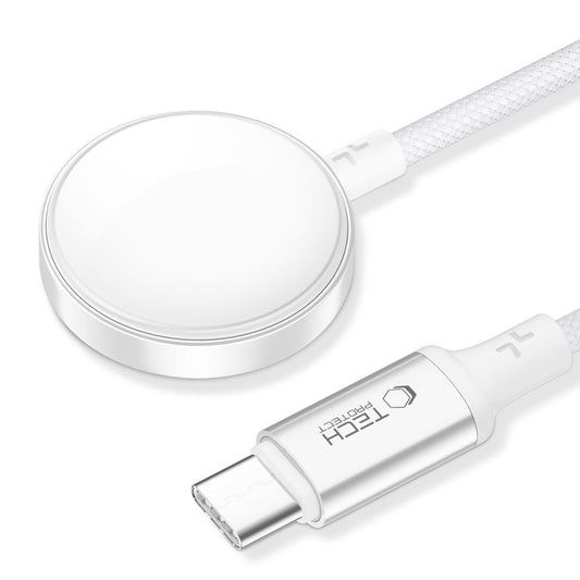 Bežični punjač Tech-Protect MC02 Ultraboost C za Apple Watch Series, USB-C, Bijeli