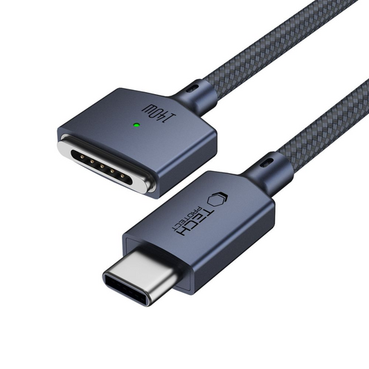 Kabel za punjenje Tech-Protect MMC01 Ultraboost, USB-C - MagSafe 3, 140W, 2m, Tamnoplava