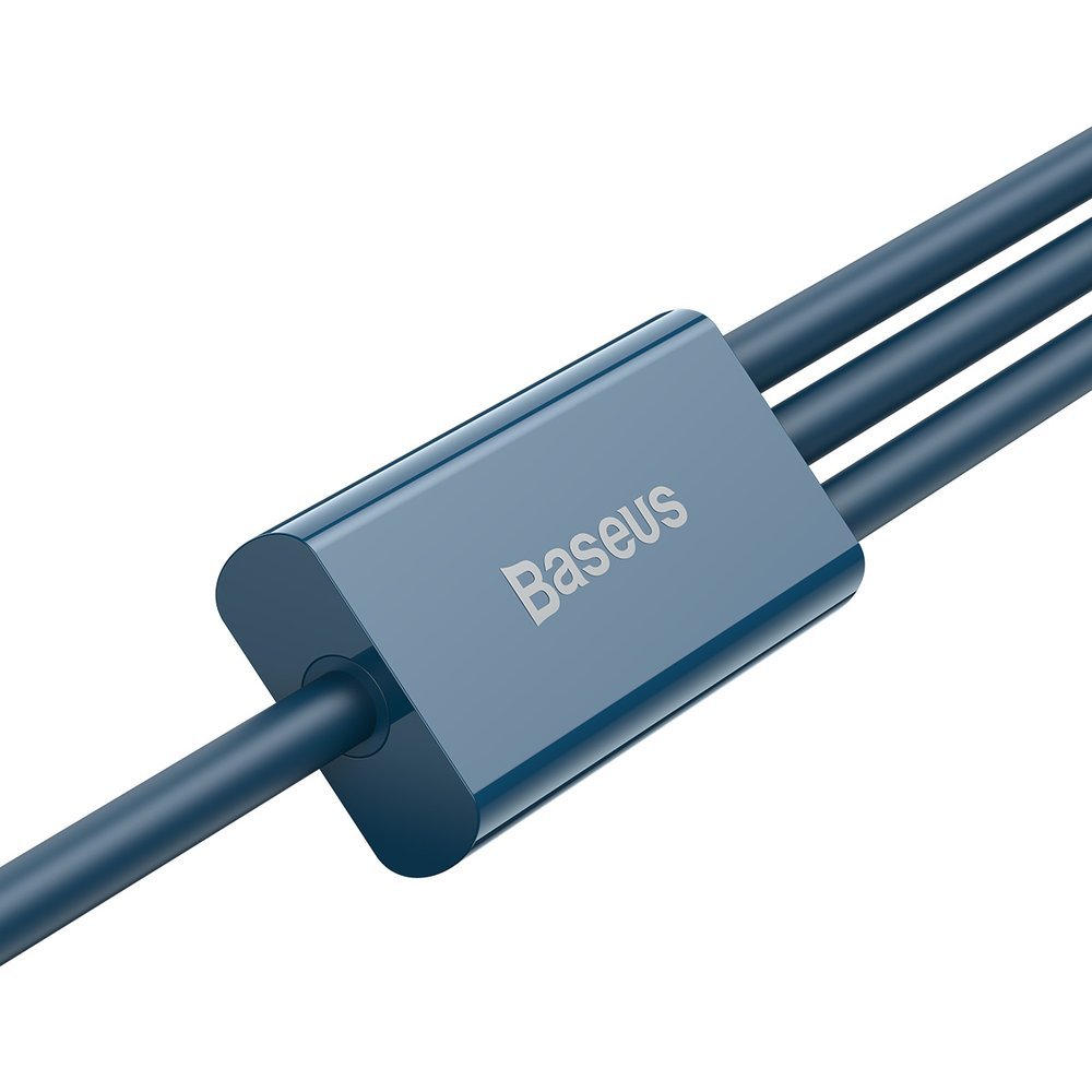 Kabel za punjenje USB-A - Lightning / microUSB / USB-C Baseus Superior 3u1 serija, 20W, 1.5m, plavi CAMLTYS-03