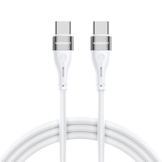 USB-C - USB-C punjački kabel WZK WSTCC1, 65W, 1m, bijeli