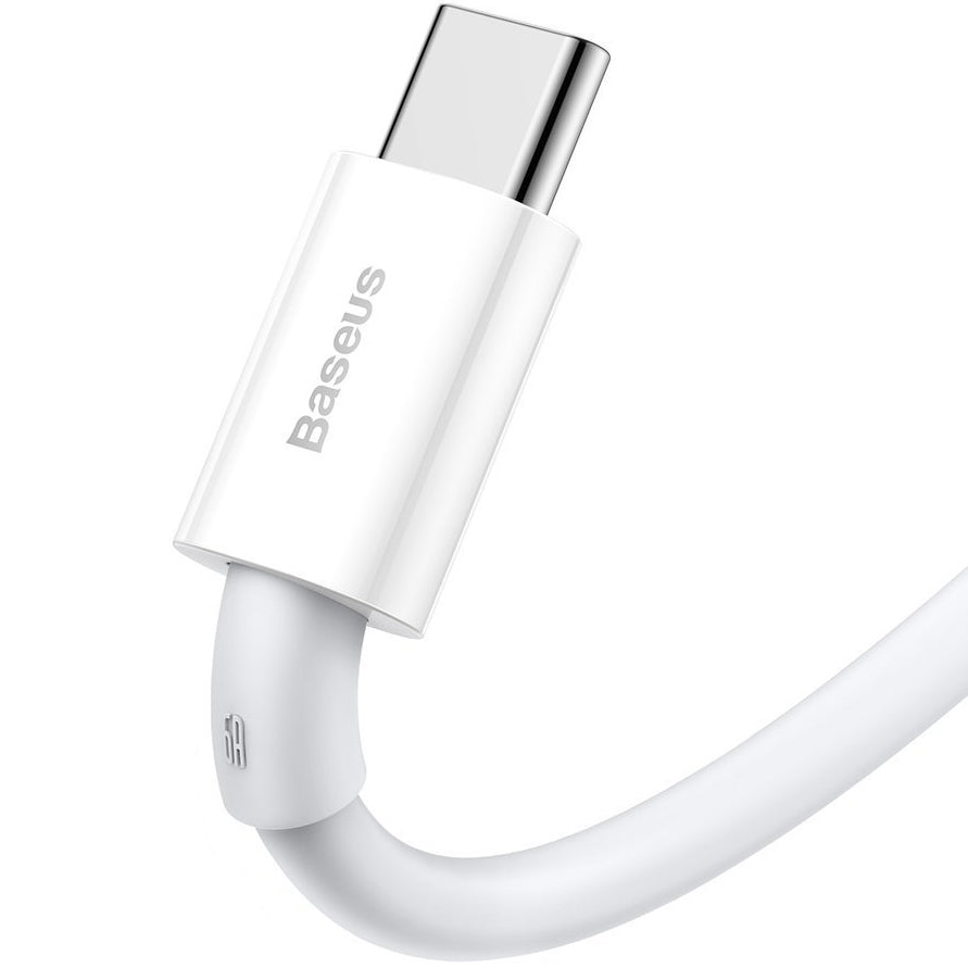 Kabel za Prijenos Podataka i Punjenje USB-A - USB-C Baseus Superior Series, 66W, 1m, Bijeli CATYS-02