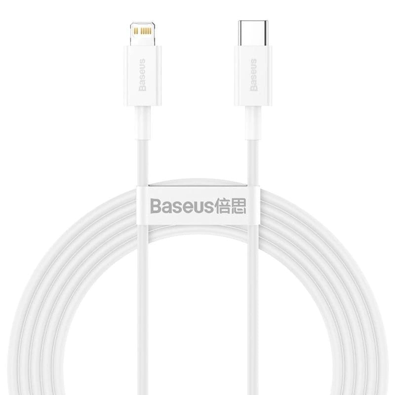 Kabel za Prijenos Podataka i Punjenje USB-C - Lightning Baseus Superior Series, 20W, 2m, Bijeli CATLYS-C02