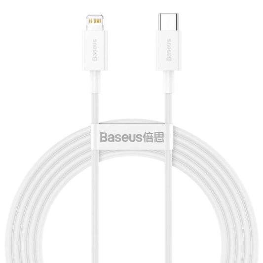 Kabel za Prijenos Podataka i Punjenje USB-C - Lightning Baseus Superior Series, 20W, 2m, Bijeli CATLYS-C02