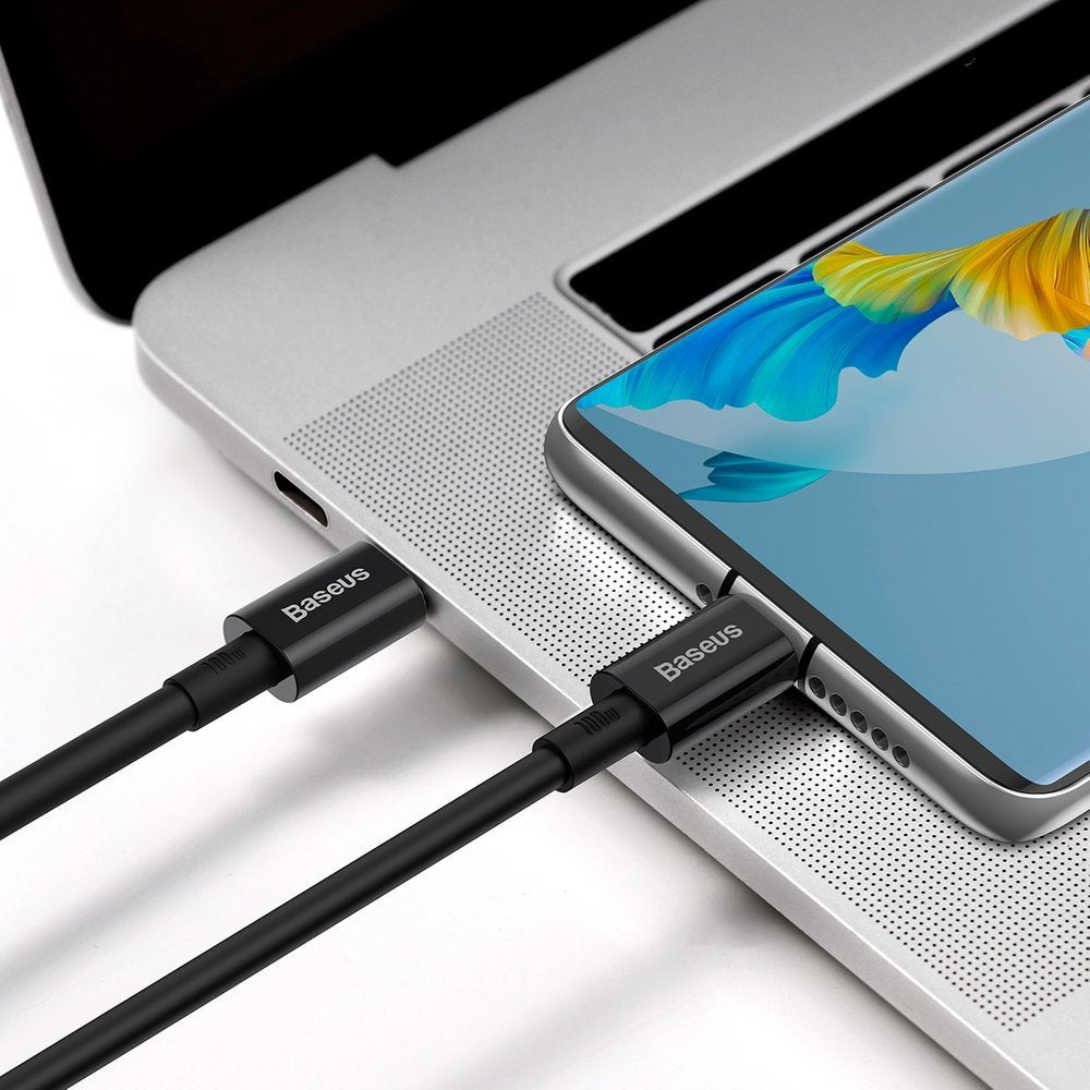 Kabel za prijenos podataka i punjenje USB-C - USB-C Baseus Superior Series, 100W, 2m, Crni CATYS-C01