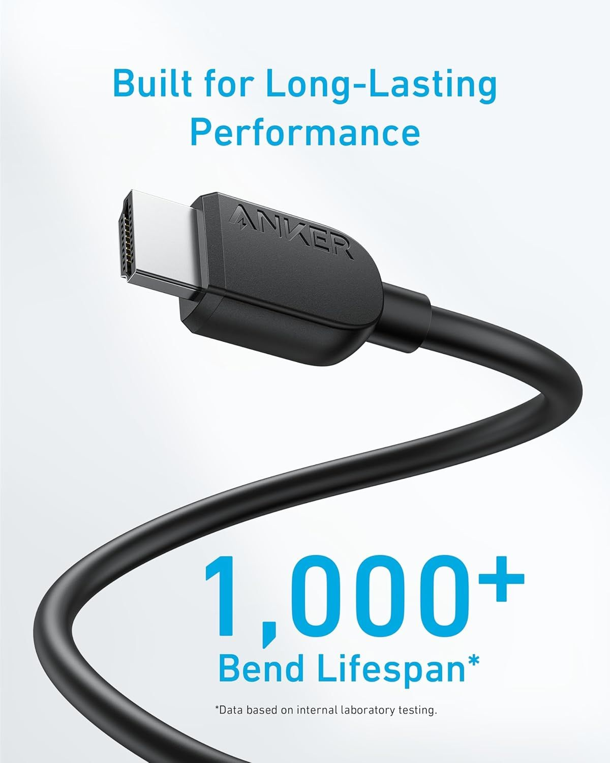 Video kabel Anker, HDMI - HDMI, 8K, 1.8m, Crni A8742011