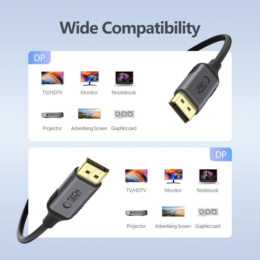 Video kabel Tech-Protect Ultraboost, DisplayPort - DisplayPort, 4K, 2m, Crni