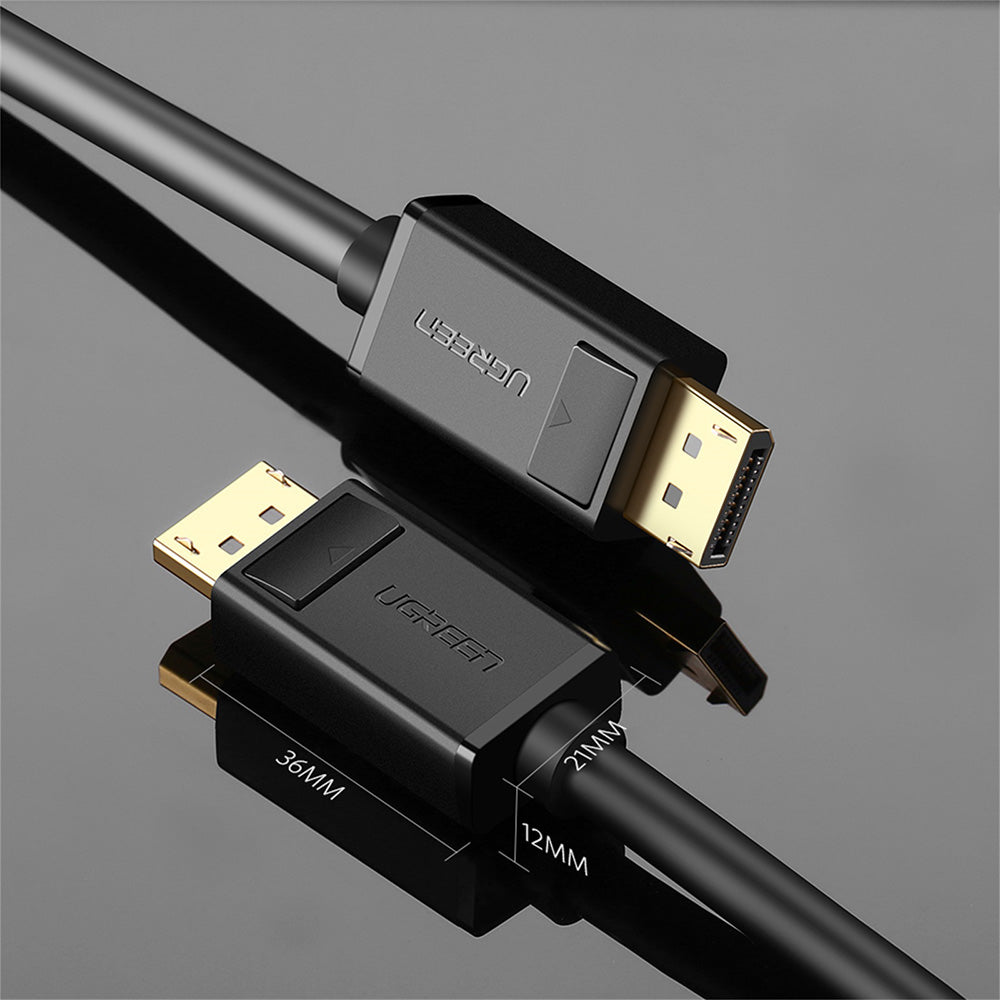 Video kabel UGREEN DP102, DisplayPort - DisplayPort, 4K, 2m, Crni