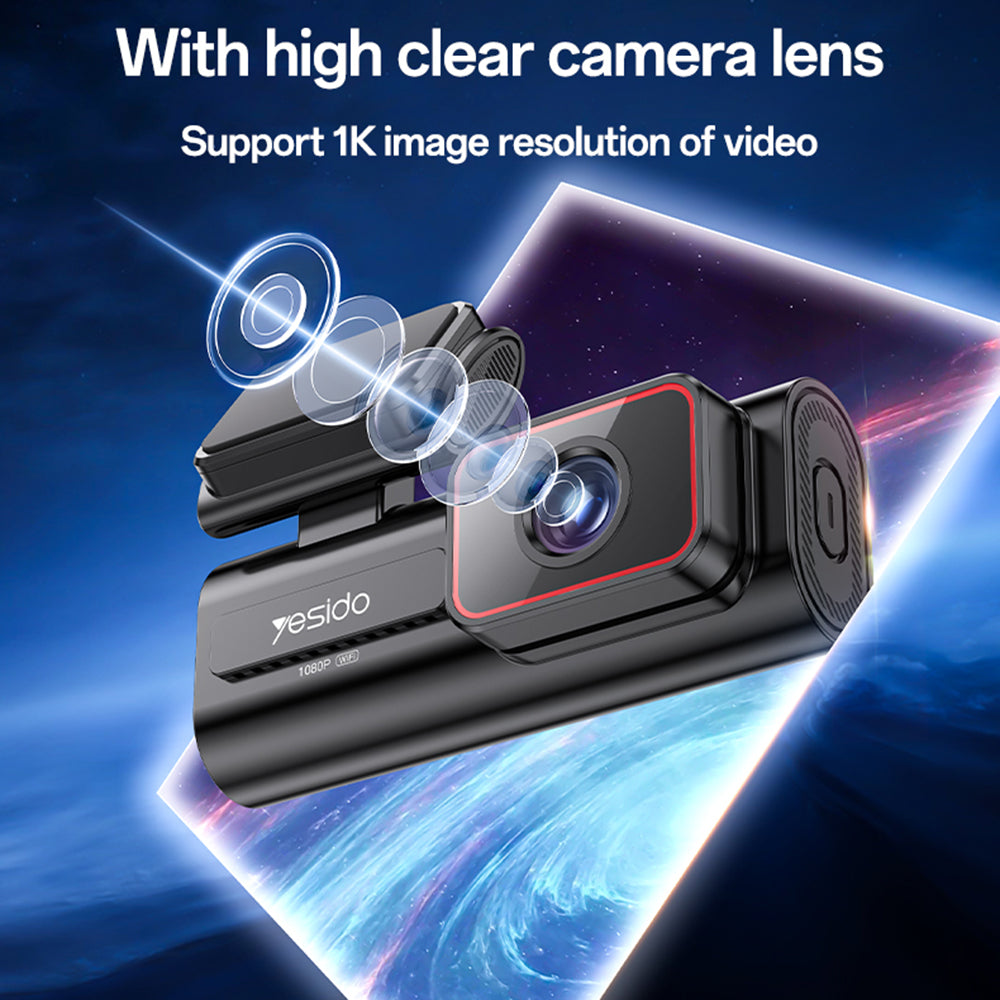 Auto kamera Yesido KM21, 1080P, Wi-Fi, Zaslon 1.47 inča