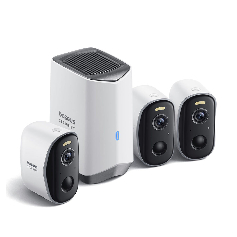 Kamera za nadzor Baseus N1, Wi-Fi, 2K, IP67, Vanjska, Set 3 komada S0TW022131