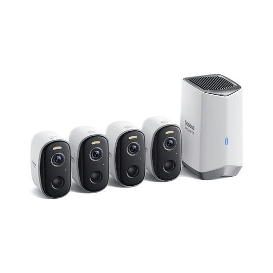 Kamera za nadzor Baseus N1, Wi-Fi, 2K, IP67, Vanjska, Set 4 komada ACSLH-01