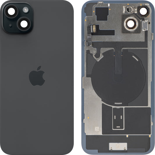 Stražnji poklopac baterije za Apple iPhone 15 Plus, Crni, Zamjenski