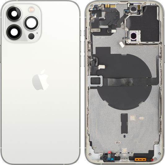 Stražnji poklopac baterije za Apple iPhone 13 Pro Max, srednji okvir, srebrni, Swap