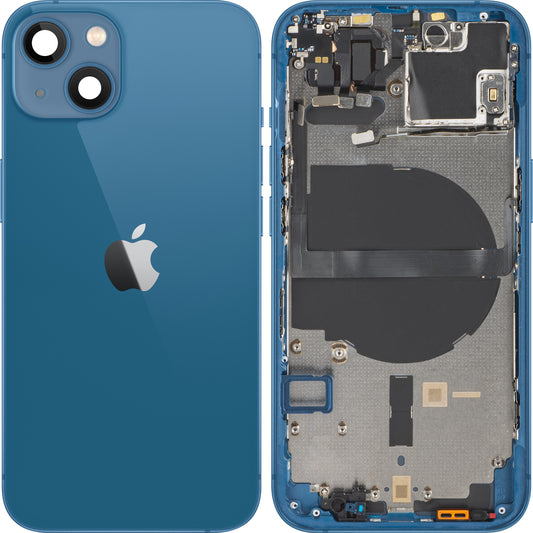 Stražnji poklopac baterije za Apple iPhone 13, srednji okvir, plavi, Swap