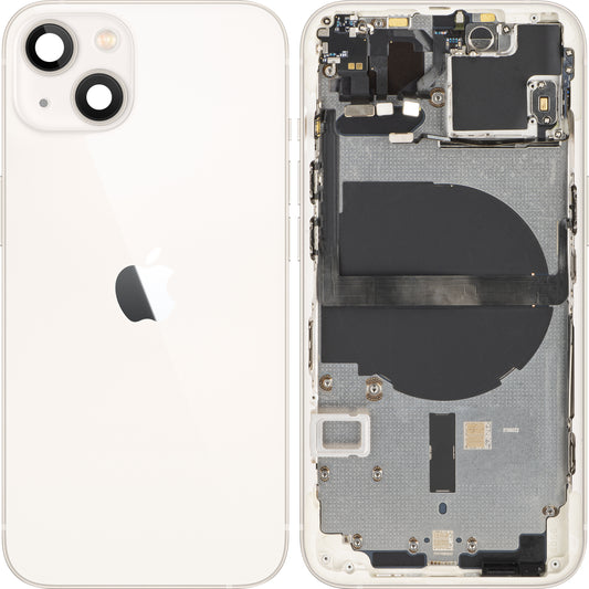Stražnji poklopac baterije za Apple iPhone 13 mini, srednji okvir, bijela (Starlight), zamjena