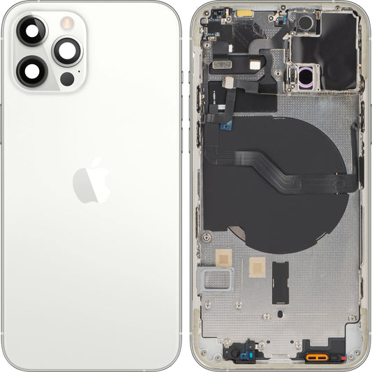 Stražnji poklopac baterije Apple iPhone 12 Pro, srednji okvir, srebrni, Swap
