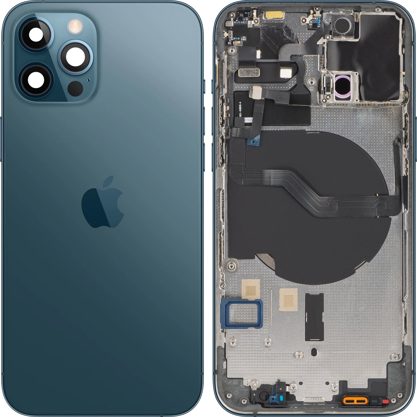 Poklopac baterije Apple iPhone 12 Pro, s kućištem u sredini, Plava (Pacific Blue), Zamjena