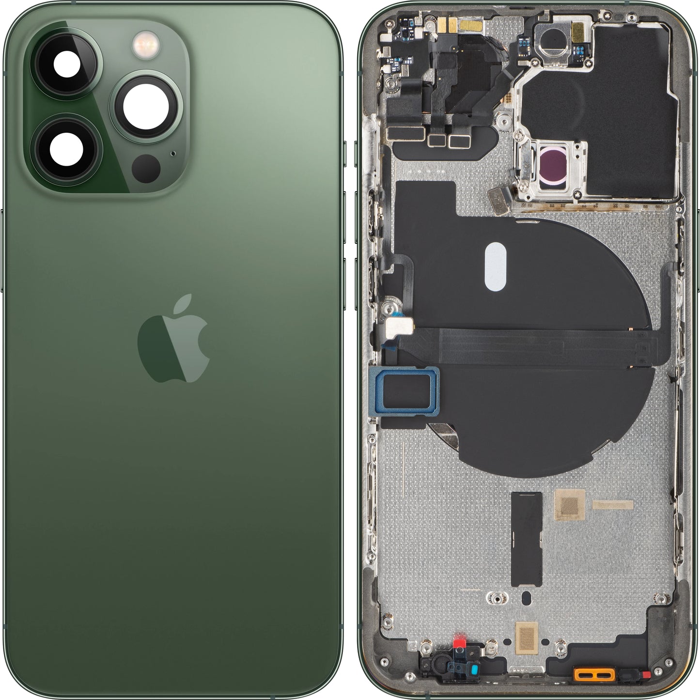 Poklopac baterije Apple iPhone 13 Pro, s kućištem u sredini, Zelena (Alpine Green), Zamjena