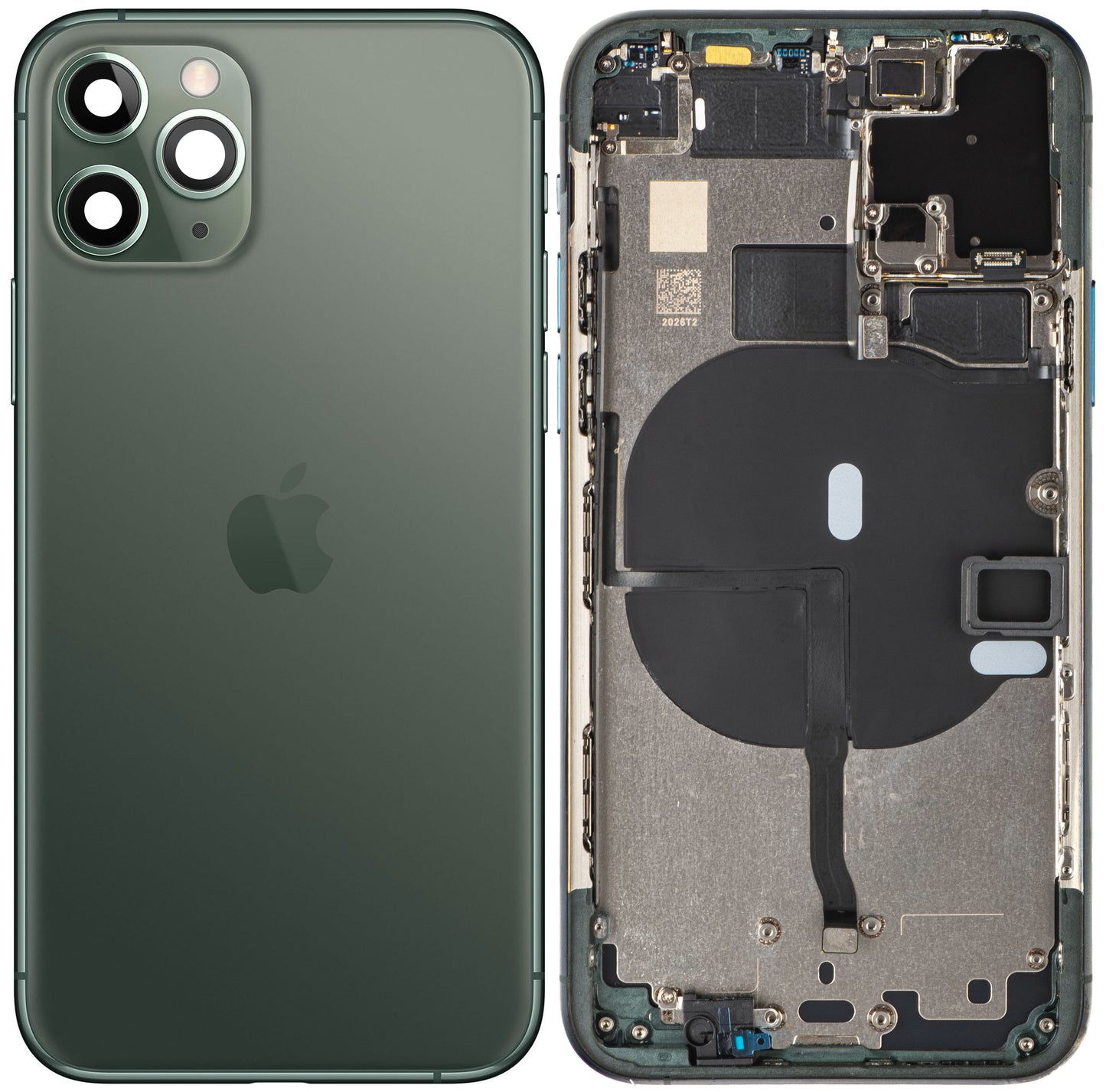 Poklopac baterije Apple iPhone 11 Pro, s kućištem u sredini, Zelena (Midnight Green), Zamjena