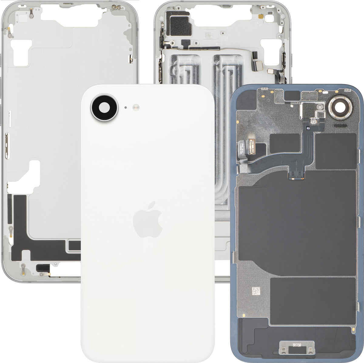 Poklopac Baterije Apple iPhone 16e, Središnje Kućište, Bijelo, Swap Premium