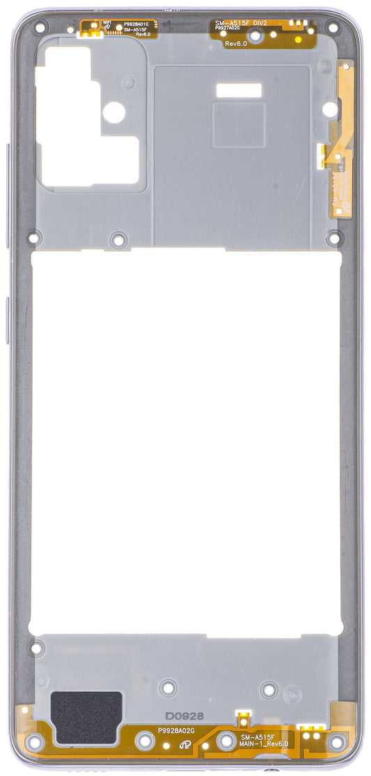 Srednji okvir Samsung Galaxy A51 A515, Srebrni