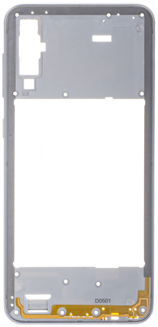 Srednji okvir Samsung Galaxy A50 A505, Srebrni